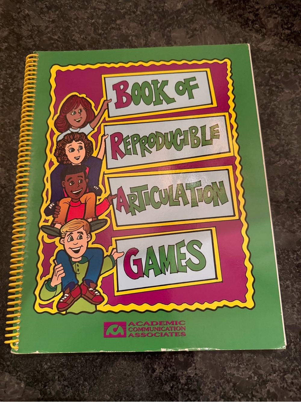 Speech Therapy Book of Reproducible Articulation Games Spiral bound pediatric